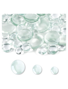 300 Canicas de Vidrio Planas Honeydak para Decoración