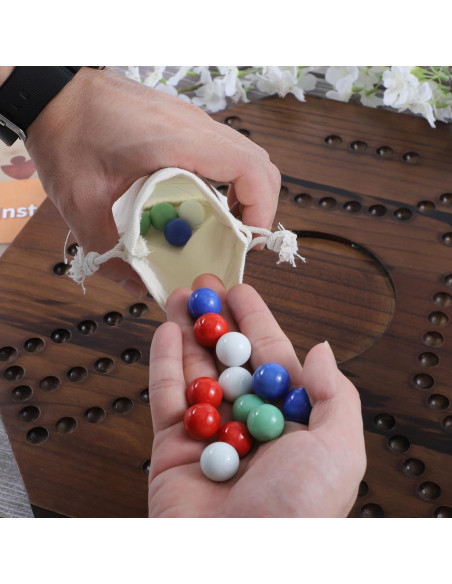 Juego de Mesa de Canicas NRZSSN Madera 42x39 cm 2-4 Jugadores