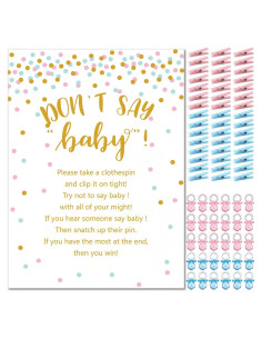 Juego de Pinzas Baby Shower ZJJZGYXINTAI 120 Piezas