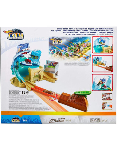 Conjunto de Juego Batalla en la Playa Hot Wheels FNB21