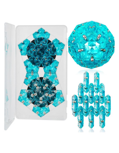 Esfera Magnética Antiestrés LAFFTRAK - Set 12 Piezas Azul