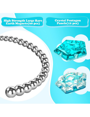 Esfera Magnética Antiestrés LAFFTRAK - Set 12 Piezas Azul