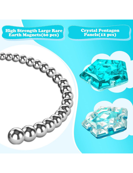 Esfera Magnética Antiestrés LAFFTRAK - Set 12 Piezas Azul