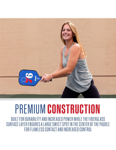 Pala de Pickleball Franklin Sports NBA 76ers 13mm MaxGrit