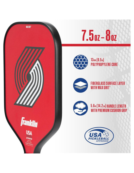 Pala de Pickleball Franklin Sports NBA Portland Trail Blazers