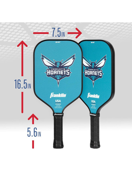 Pala de Pickleball Franklin Sports NBA Charlotte Hornets 13mm