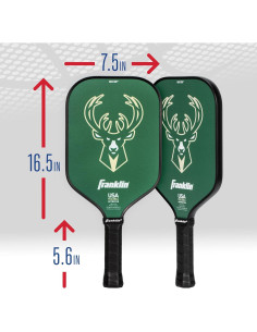 Pala de Pickleball Franklin Sports Milwaukee Bucks 13mm 2