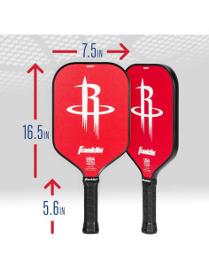 Pala de Pickleball Franklin Sports NBA Houston Rockets 13mm 2