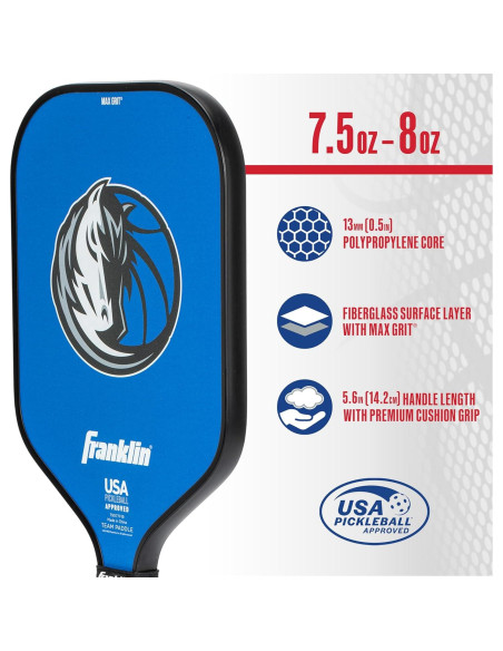 Pala de Pickleball Franklin Sports NBA Dallas Mavericks 13mm