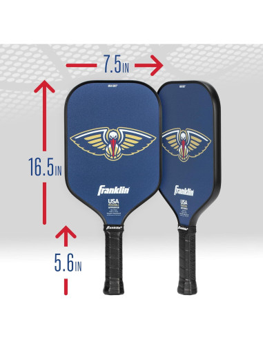 Pala de Pickleball Franklin Sports NBA New Orleans Pelicans 13mm
