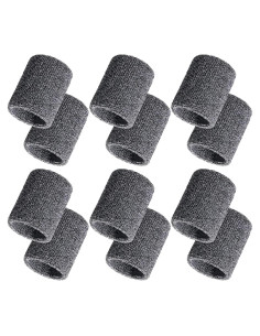 Bememo Paquete de 12 Muñequera Deportiva Absorbente 8cm
