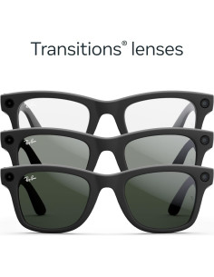 Gafas inteligentes Meta Ray-Ban Wayfarer, Negro Mate, Grande 2