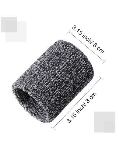 Bememo Paquete de 12 Muñequera Deportiva Absorbente 8cm