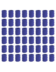 Banda de Muñeca Deportiva PATIKIL Algodón Terry Azul 8x8cm