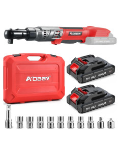 Llave de Carraca Inalámbrica AOBEN 21V 1/2" 100 N.m con Baterías