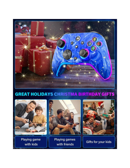 Controlador Inalámbrico KINGLINE para Nintendo Switch - 1200mAh, RGB