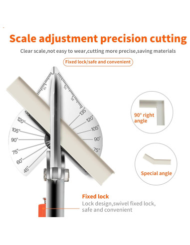 Tijeras de Inglete GARTOL HD-3101, Cortes Precisos 45-135