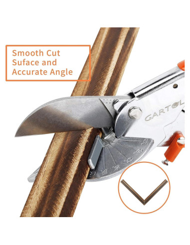 Tijeras de Inglete GARTOL HD-3101, Cortes Precisos 45-135