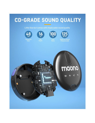 Micrófono Lavalier Inalámbrico MAONO WM620 para iPhone