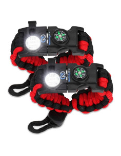 Pulsera de Supervivencia Nexfinity One con Luz LED y Multiherramientas - Set de 2