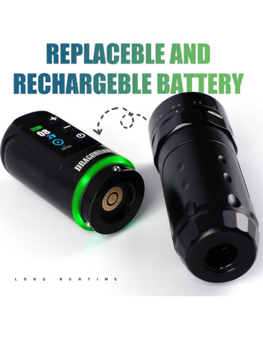 Máquina de Tatuaje Inalámbrica Dragonhawk L3 140mm 233g