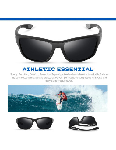 Gafas de Sol Deportivas Suoso UV400 Polarizadas Verde