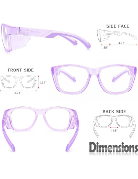 Gafas de Seguridad UKNOW - Antivaho y UV - Adulto Unisex