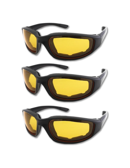 Gafas de Motocicleta Modi Fly UV400 3 Pares Acolchadas