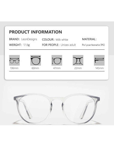 Gafas de Seguridad LeonDesigns Antivaho UV400 Transparentes