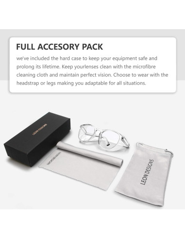 Gafas de Seguridad LeonDesigns Antivaho UV400 Transparentes