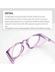 Gafas de Seguridad LeonDesigns Antivaho UV400 Unisex 2