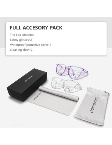 Gafas de Seguridad LeonDesigns Antivaho UV400 Unisex