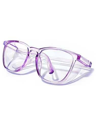 Gafas de seguridad LeonDesigns lila cuadrado antiempañantes