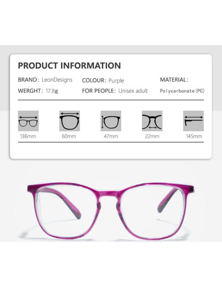 Gafas de Seguridad LeonDesigns Antivaho UV Bloqueo Luz Azul