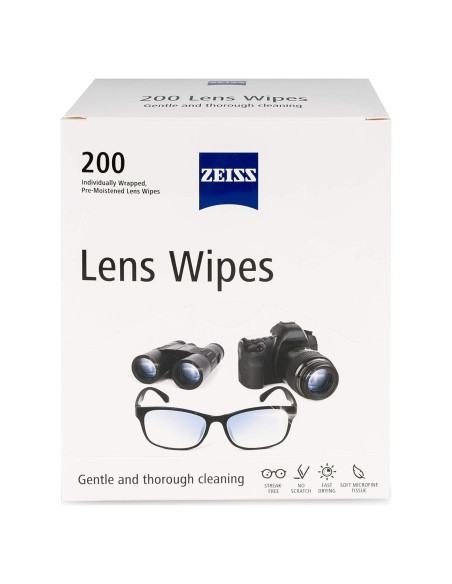 Toallitas de limpieza ZEISS 200 unidades para gafas