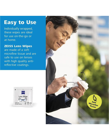 Toallitas de limpieza ZEISS prehumedecidas 600 unidades