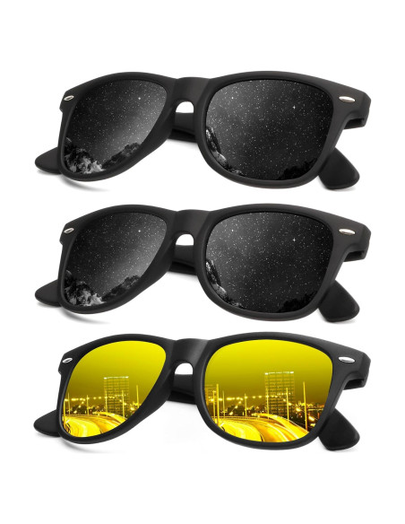 Gafas de Sol Polarizadas KALIYADI 3 Paquete UV