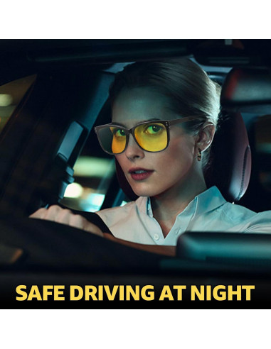 Gafas de Conducción Nocturna Myiaur Amarillas UV400