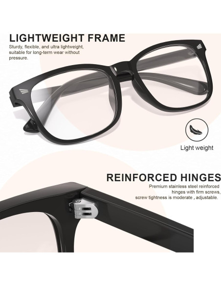 Gafas de luz azul Hunsquer unisex - Lentes HD anti reflejantes