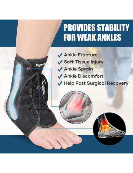 Férula Estabilizadora de Tobillo Vigorwise con Soporte Ajustable