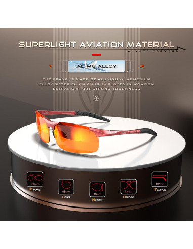 Gafas de sol polarizadas ATTCL - Marco ligero Al-Mg UV400