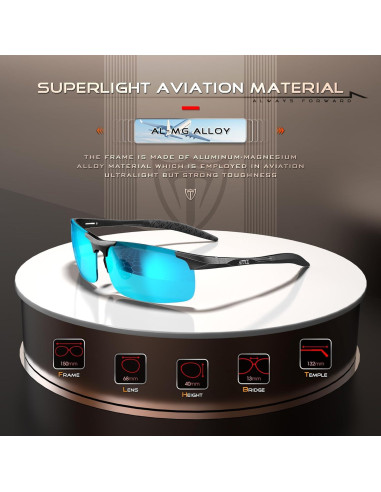 Gafas de sol polarizadas ATTCL - Marco ligero Al-Mg UV400