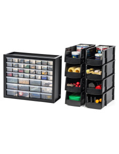 Gabinete de Almacenamiento IRIS USA 44 Cajones + 8 Contenedores 33x15x13cm