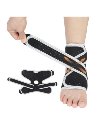 Faja para Tobillo Vigorwise Soporte Ajustable Gris