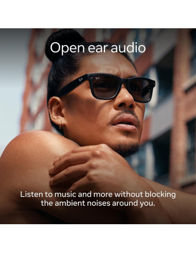 Gafas inteligentes Meta Ray-Ban Skyler Negro Brillante