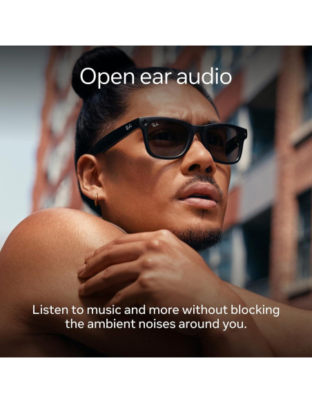 Gafas inteligentes Meta Ray-Ban Skyler Negro Brillante