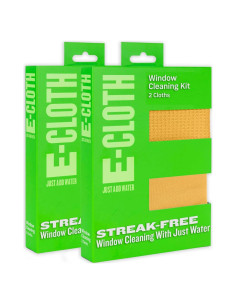 Paquete de 2 Paños E-Cloth para Limpieza de Ventanas