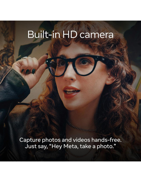 Gafas inteligentes Meta Ray-Ban Skyler Negro Brillante