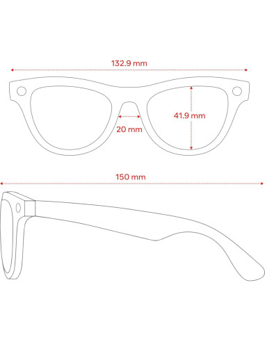 Gafas inteligentes Meta Ray-Ban Skyler Negro Brillante