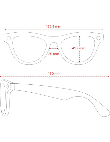 Gafas inteligentes Meta Ray-Ban Skyler Negro Brillante